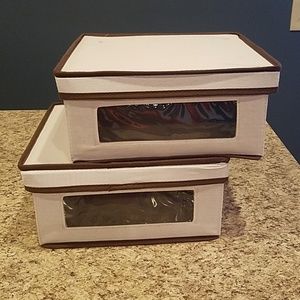 Set of 2 Foldable storage containers